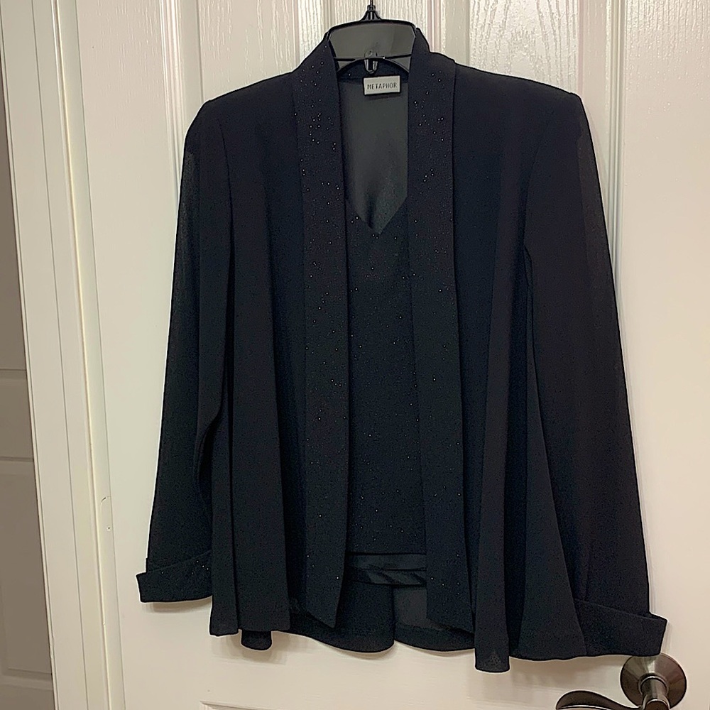 Metaphor Sparkly Tank with Jacket